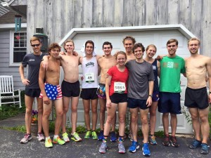 This group of Williams runners ran the Beach to Beacon 10K in Maine in early August. They are joined by professional runner Brendon Gregg on the far left.