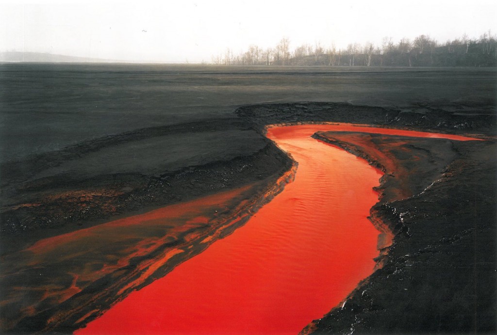 Edward Burtynsky, "Nickel Tailings #34, Sudbury, Ontario" 1996. Dye-coupler print