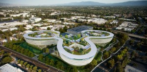 An artist's rendition of what the new Apple Campus will look like