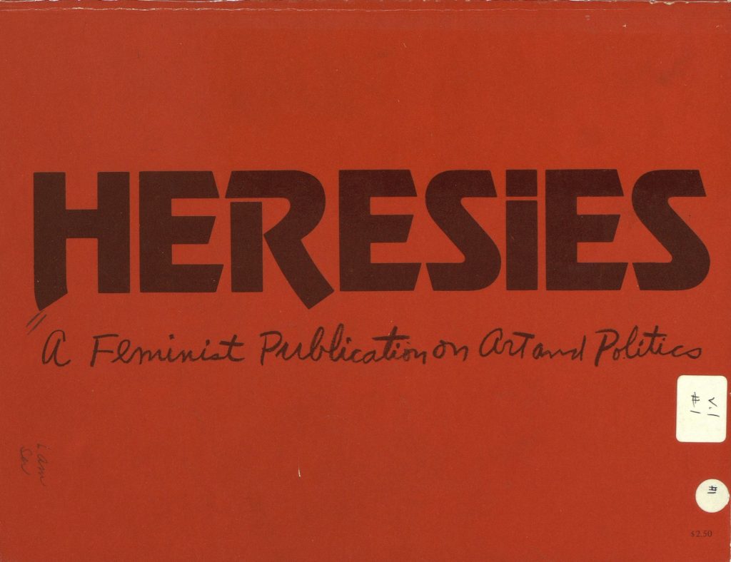 Cover of Heresies' first issue, 1976