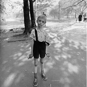 Child with a toy Hand Grenade in Central Park" N.Y.C. 1960.