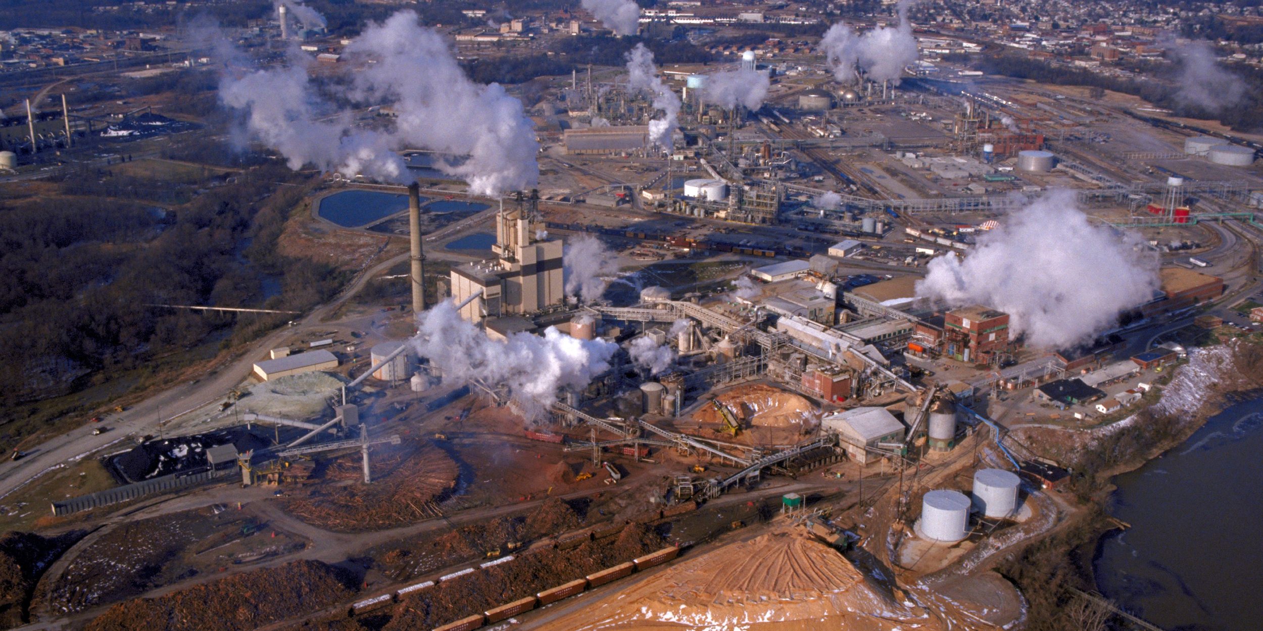 Chemical factories in Hopewell, Virginia