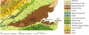 Fig. 1  The Geology of the London Basin