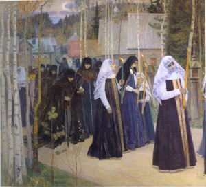 6. Mikhail Nesterov, "Taking the Veil," 1898