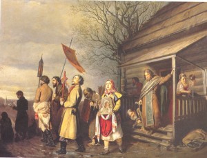 1. Vasily Perov, "Village Icon Procession at Easter," 1861