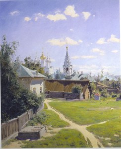 15. Vasily Ploenov, "Moscow Courtyard," 1902
