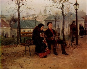 4. Vladimir Makovsky, "On the Boulevard," 1886-1887