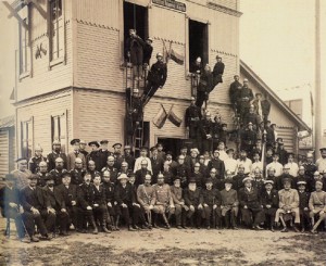 6. City Firemen, with the Provincial Governor, A. N. Khvostov (front row, fifth from left)