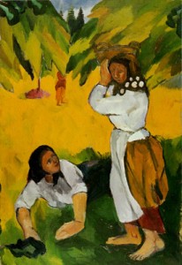 3. Natalia Goncharova, "Fruit Harvest," 1909