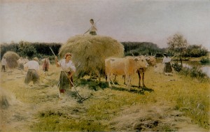 6. Nikolai Pimonenko, "Haymaking," 1907
