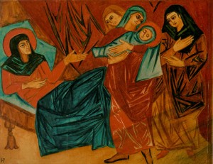 10. Natalia Goncharova, "Nativity," 1910