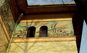 15. F. O. Shekhtel', House for Stepan Riabushinskii, Moscow, Mosaic Detail, 1900-1902