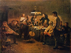 6. Vladimir Makovsky, "The Tea Party," 1875-1897