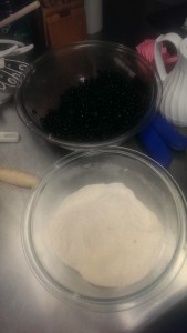 Blackberries and Sugar Mixture