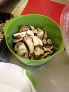 mushrooms all chopped