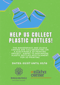 Plastic bottle collection poster.