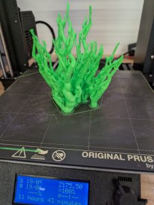 The successful PLA print -- Stonefil was not a fan of my design
