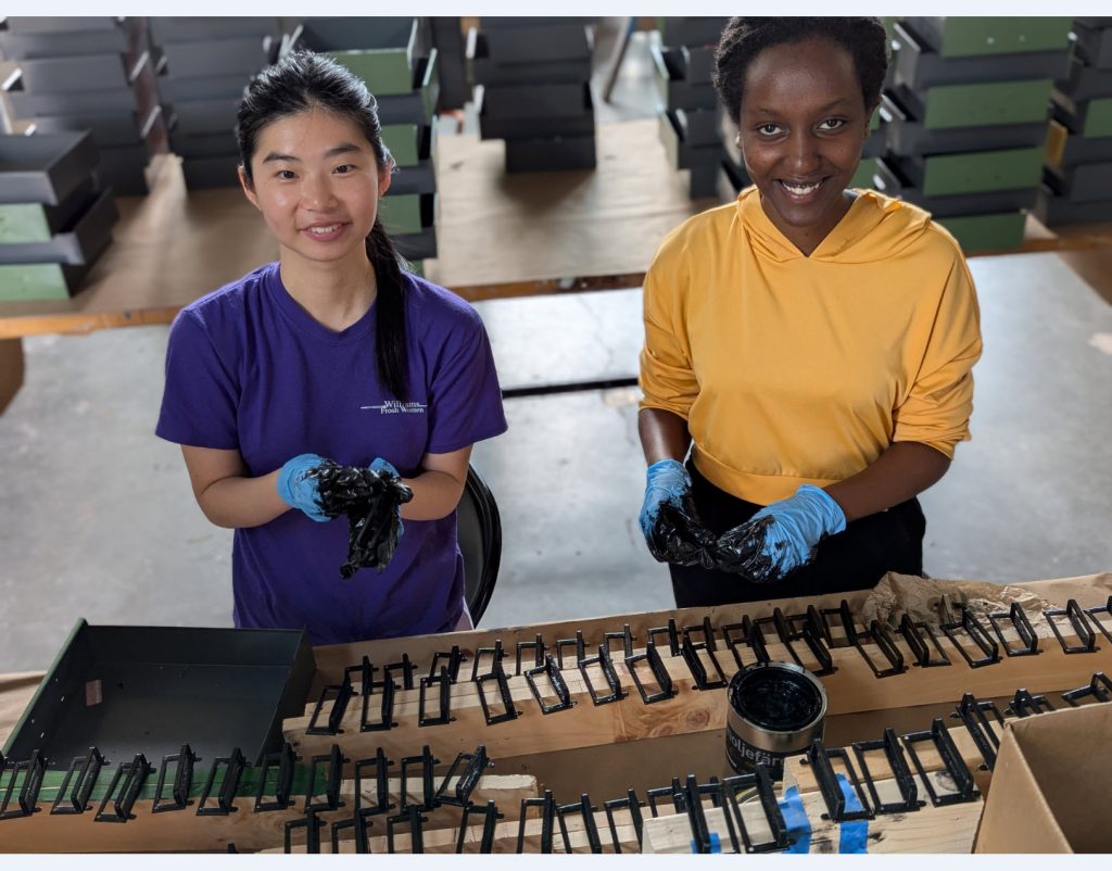The summer Makerspace team of Divine Uwimana ‘27 and Qi Wang ‘26 transformed these apothecary cabinets. 