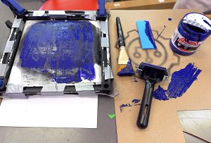 Round two of testing: despite multiple burns, the acrylic paint refused to give in.