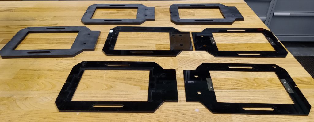 The five laser cut negative holders