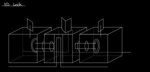 A 3D sketch of the mirrorhaploscope before diving into tangible build
