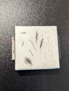 The etchings after resin.