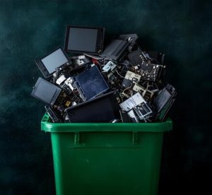 Common forms of e-waste.