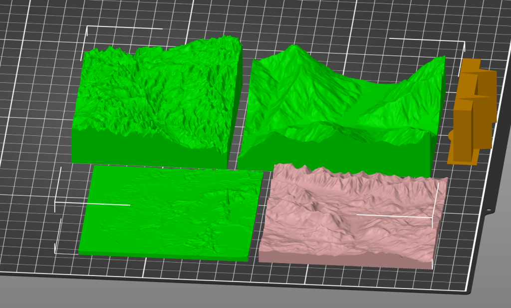 Topographical Maps of: Paro, Bhutan; Amman, Jordan; Louisiana; and the Berkshires