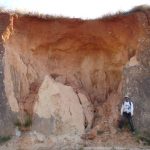 Lavaka formation within a roadcut by vertical subsurface collapse