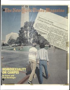 "Homosexuality on Campus," cover story of The New York Times Magazine's March 12, 1978 issue