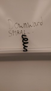 downward spiral