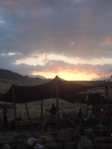 A beautiful sunrise, seen from Omrit
